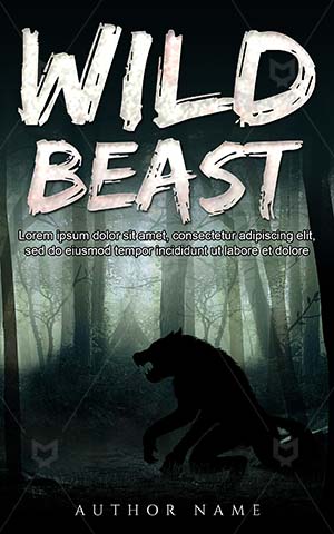 Horror-book-cover-Scary-Dark-Monster-Werewolves-Forest-Mysterious-Dangerous-Wolf-Danger-covers-Illustration-Moonlight