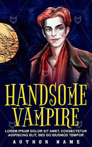 Horror-book-cover-Scary-Vampire-Handsome-Halloween-Night-Danger-Moon-Zombie-Creepy-Fear-Illustrator