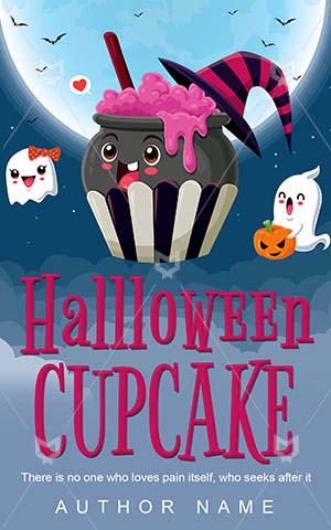 Horror-book-cover-Trick-or-treat-Potion-pot-Vector-Halloween-covers-Dessert-Hat-Moon-Evil-Pumpkin-Horrorbook-Spooky
