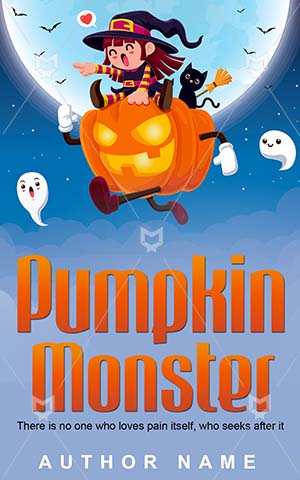 Horror-book-cover-Vector-Pumpkin-Cartoon-Moon-Evil-Halloween-Book-covers-horror-Skull-Monster-Spooky-Demon