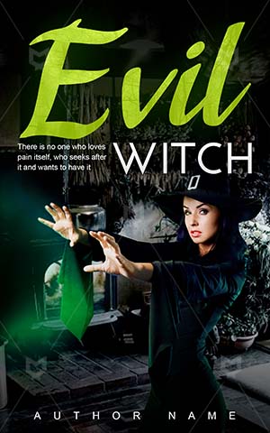 Horror-book-cover-Witch-Halloween-girl-The-witches-Evil-Woman-Black-story-Fairy