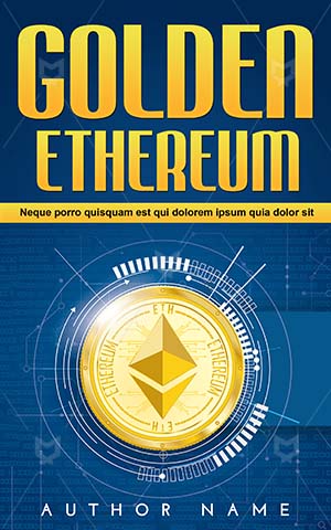 Nonfiction-book-cover-Gold-Golden-Block-chain-Money-design-Coin-Vector-Stock-Finance-Non-fiction-Bank-Cash