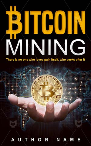 Nonfiction-book-cover-Money-Business-Bitcoin-design-Cryptocurrency-Vector-Golden-Symbol-Non-fiction-Banking