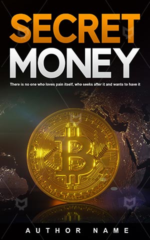 Nonfiction-book-cover-Virtual-money-Secret-Best-nonfiction-covers-Bit-coin-Money-Illustration-Business-design-Symbol-Market
