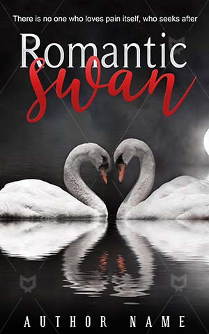 Romance-book-cover-Day-Valentine-Romantic-Swan-designs-In-love-Love-heart-Loving-couple-Season-Seasonal