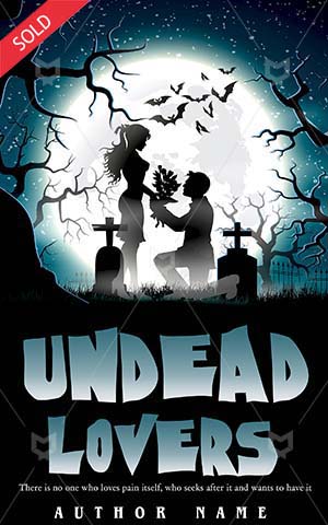 Romance-book-cover-Love-Moon-Moonlight-Couple-Valentine-Scary-Halloween-Undead-Illustration-Dead-Two-Dark-night-romance