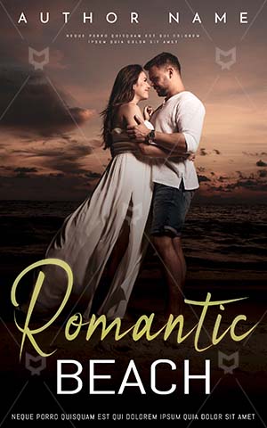 Romance-book-cover-Romantic-Couple-Beach-Side-Wedding-Day-Dress-Evening