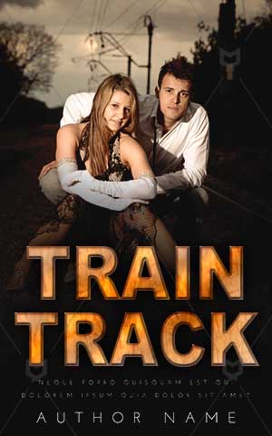 Romance-book-cover-train-track-couple