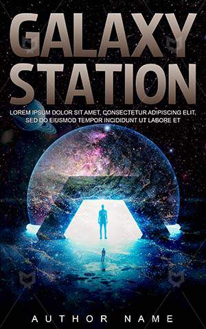 SCI-FI-book-cover-Astronomy-Sci-fi-Foggy-Station-Galaxy-Science-fiction-Space-station-Thriller-Cyber-Technology