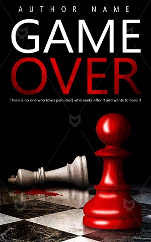 Thrillers-book-cover-Chess-King-Pawn-Murder-Killed-Premade-covers-thriller-Dark-Silhouette-Criminal-Ancient-Champion-Sports-design