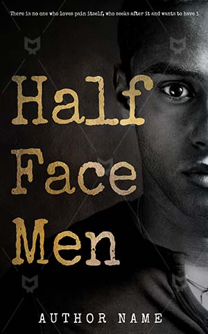 Thrillers-book-cover-Face-Men-Half-One-Man-Black-Sensual-Masculine-Thriller-design-Closeup-Person-Looking-American-Artistic