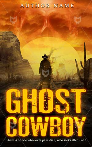 Thrillers-book-cover-Illustration-Cowboy-Ghost-Vintage-covers-Western-West-Adventure-Desert-Horror-design-Dead-Outlaw